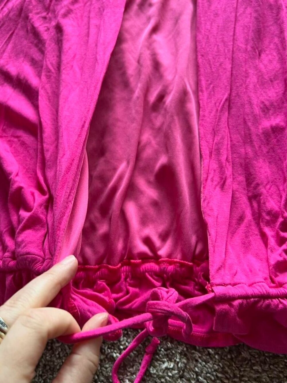 Boston Proper Pink Tie Back Tank Top - Picture 4 of 5